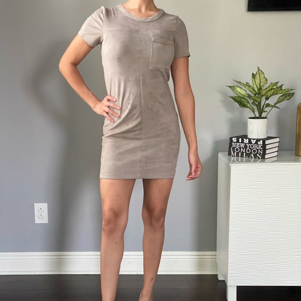 Gray dress by Allen Schwartz